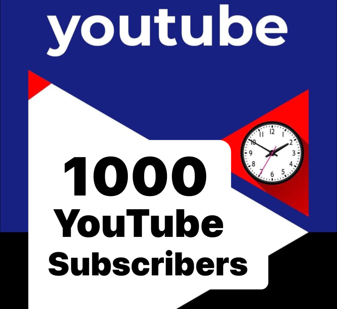 1 k Real YouTube subscribers