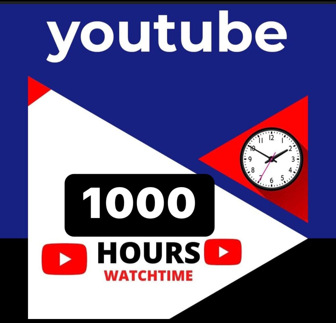1 k YouTube watch hour real
