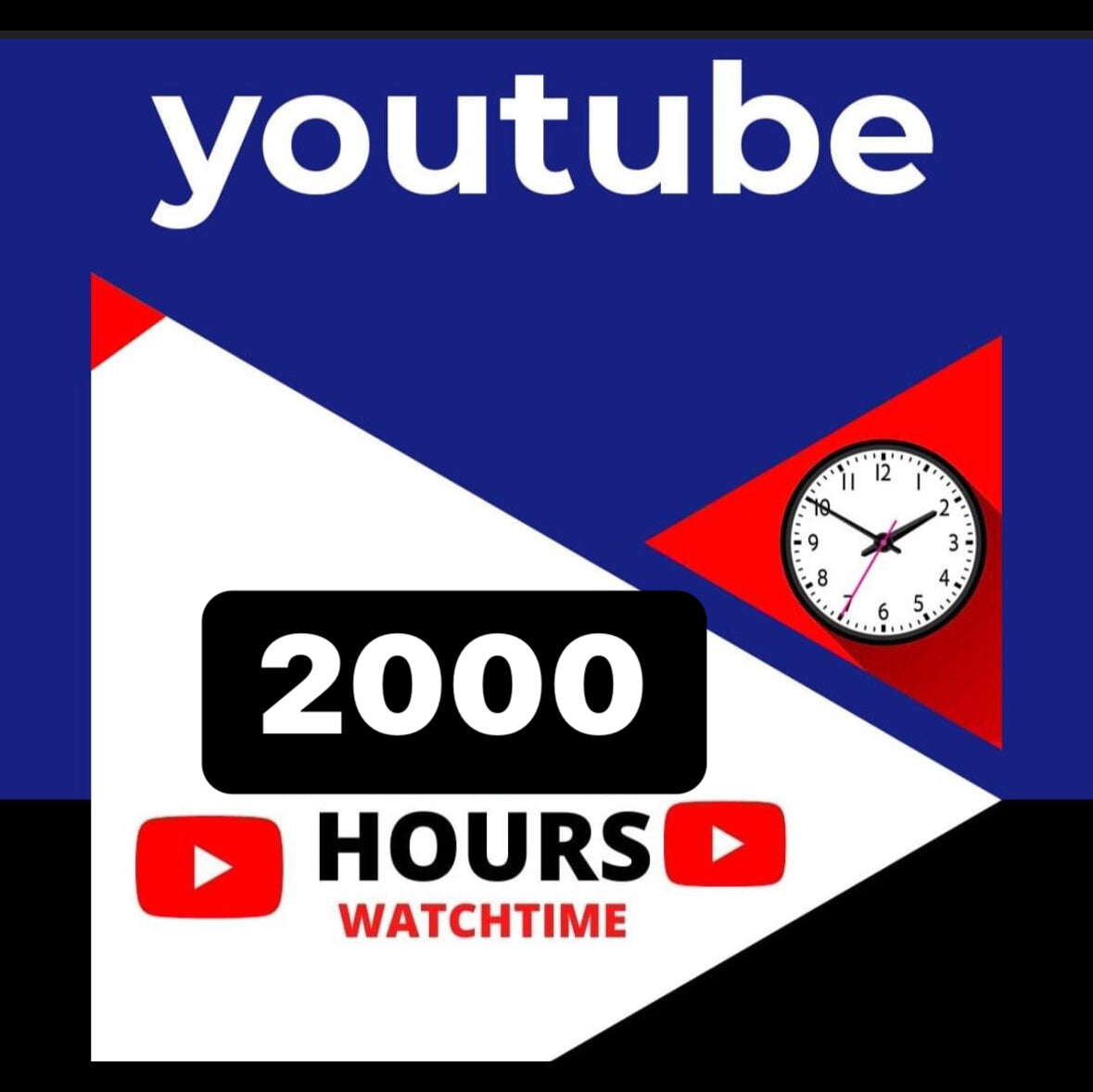 2k real YouTube watch hours