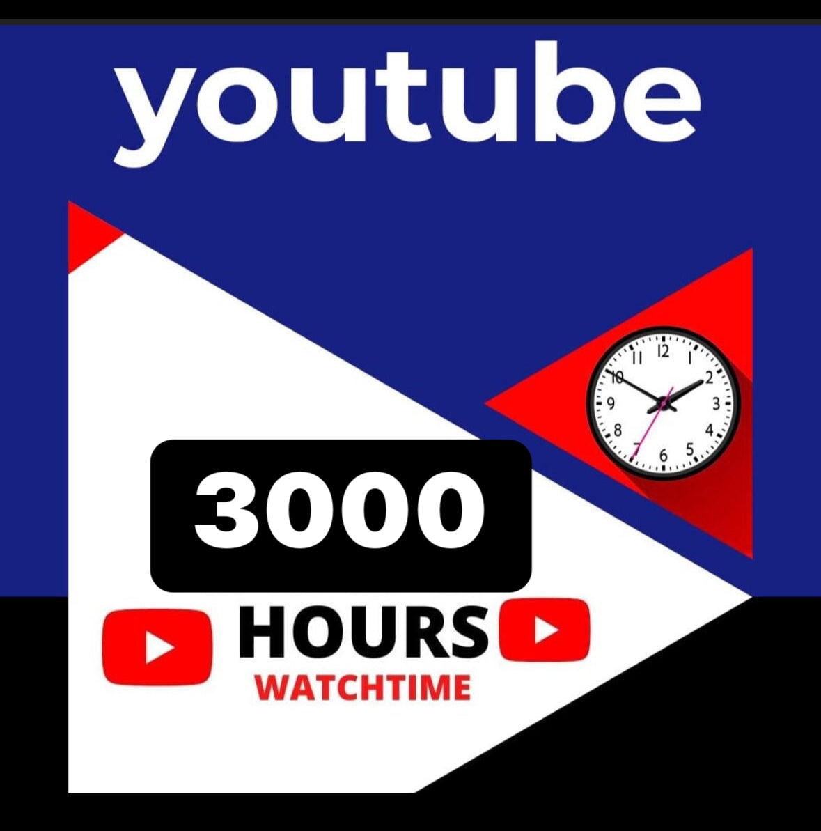 3k real YouTube watch hours